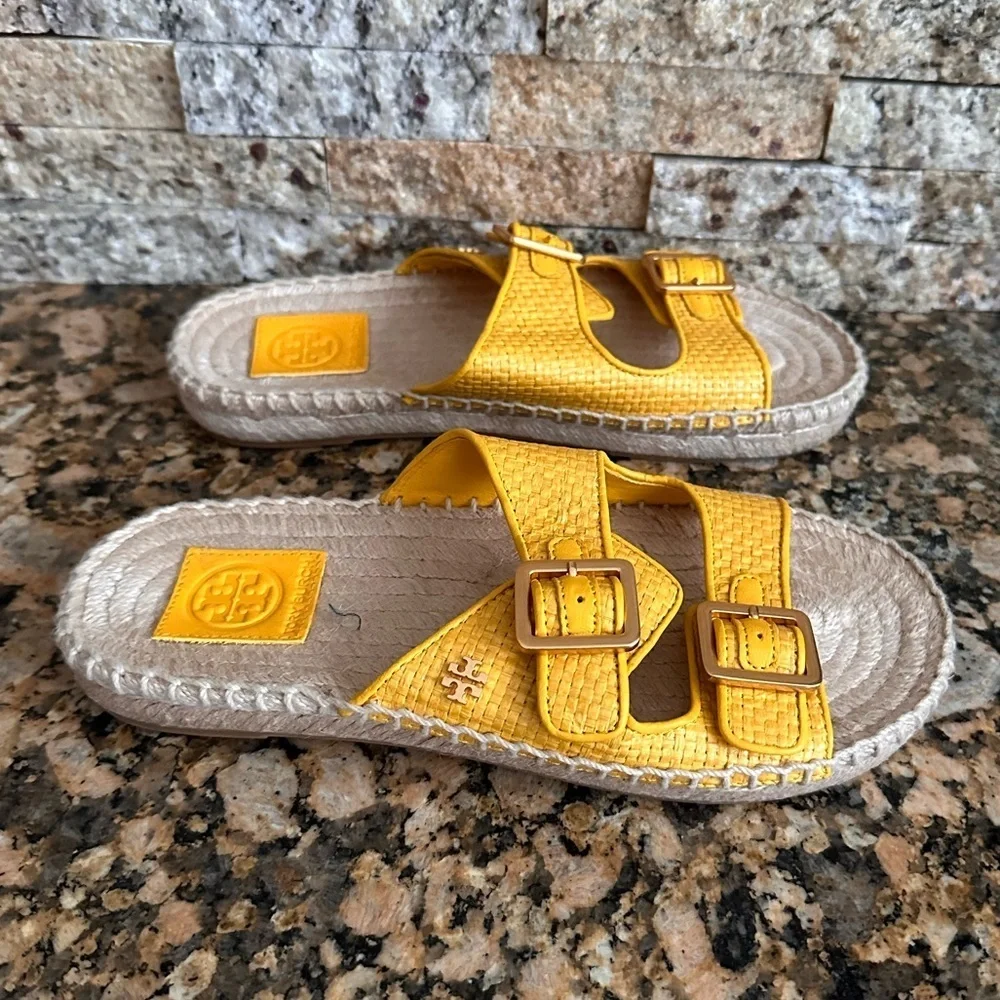 Tory Burch- Selby two Band Espadrille Slides
